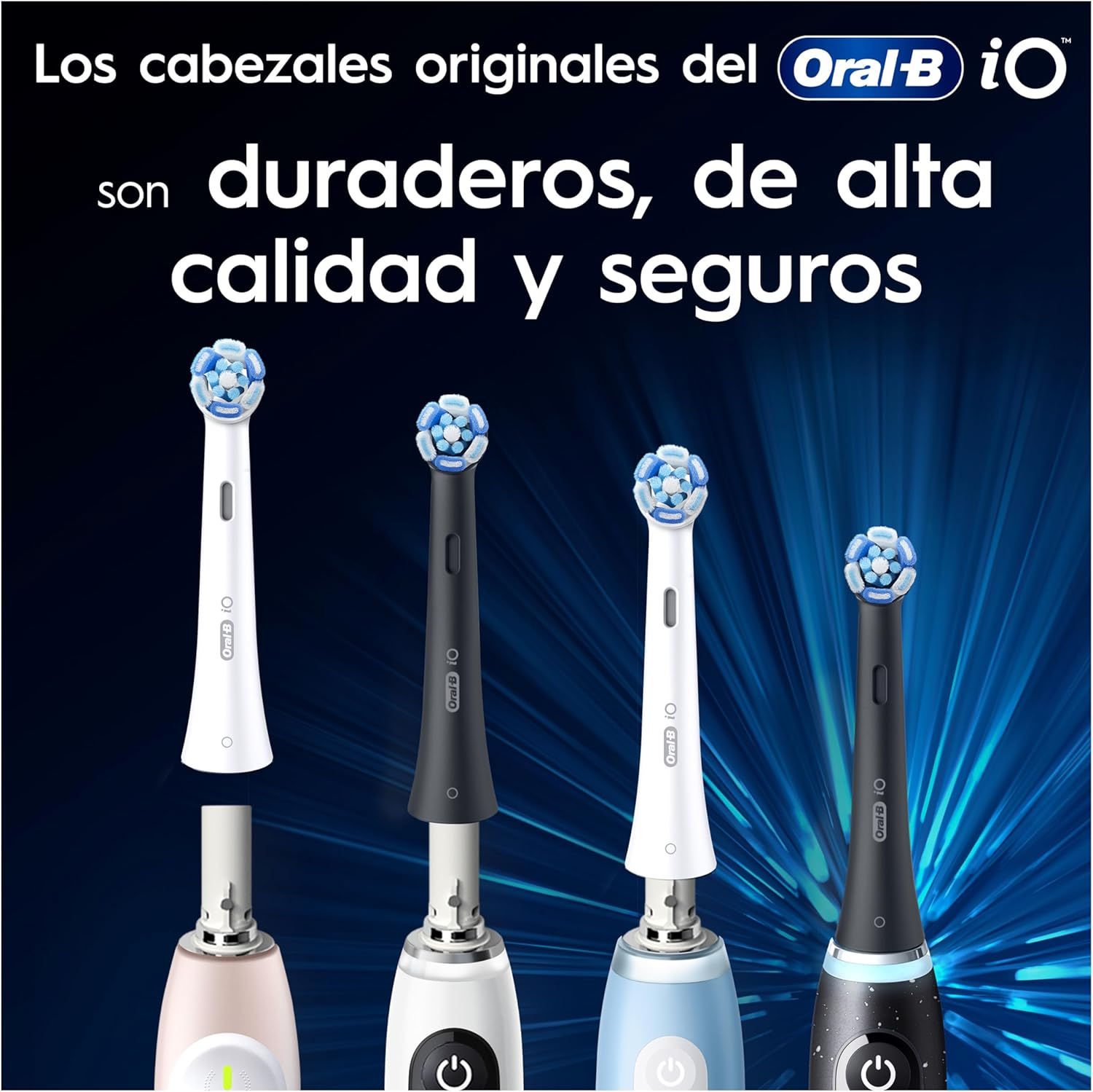 Oral-B Io Ultimate Cleaning Electric Toothbrush Heads, 8 Pieces, Ultimate Tooth Cleaning, Toothbrush Attachment for Oral-B Toothbrushes, Letterbox Enabled Packaging image number 4