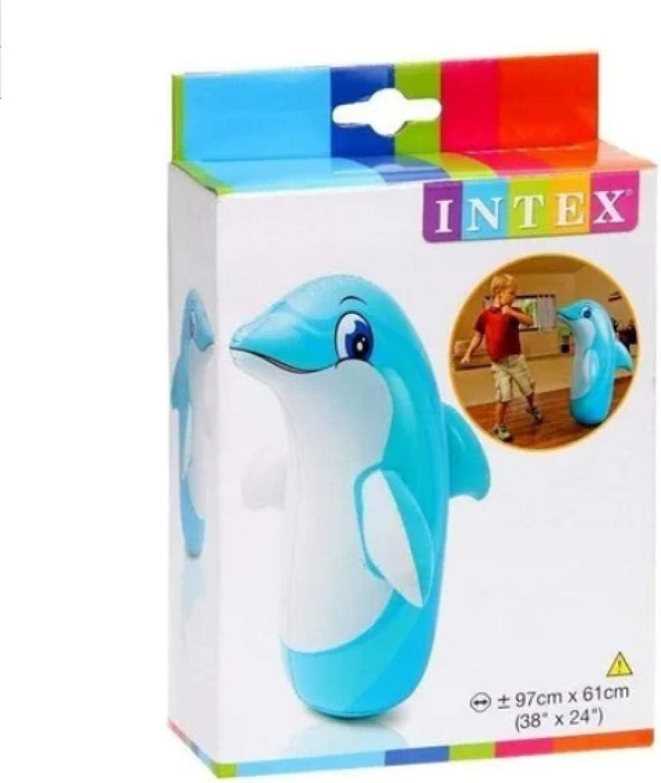 Intex 3D Bop Bag Inflatable Blow up Punching Bags Toys (Dolphin) image number 2