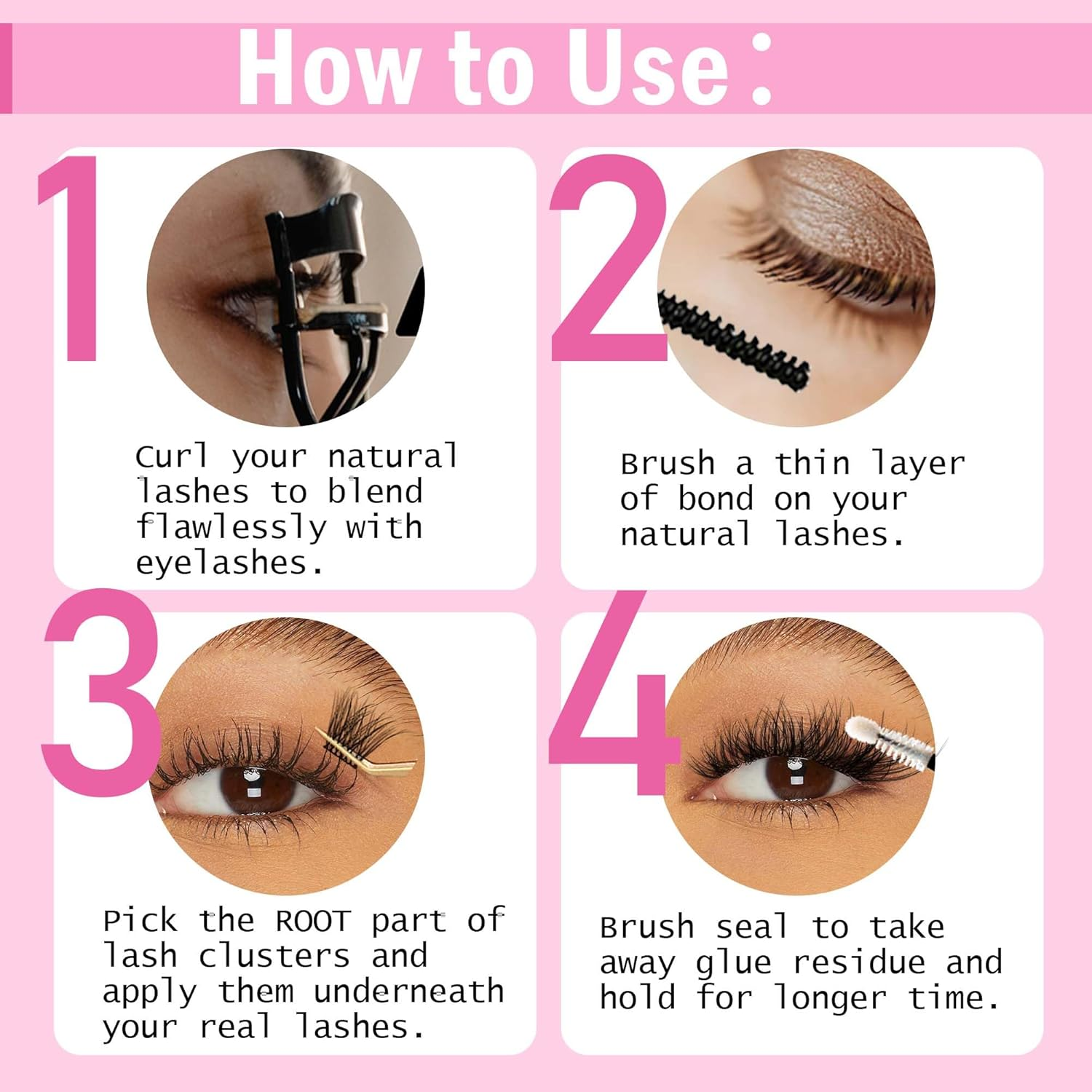 LA MAESII Lash Cluster Bond and Seal Waterproof Glue for Eyelash Clusters 10Ml 2-In-1 Home Use Strong Hold 72H image number 5