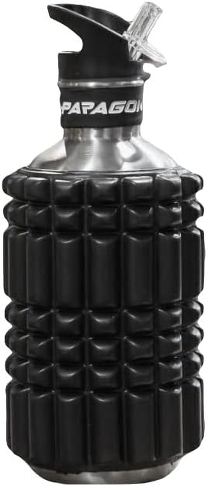 Foam Roller Water Bottle 1.2L / 40Oz Stainless Steel with Drinking Straw by Paragon Active image number 5