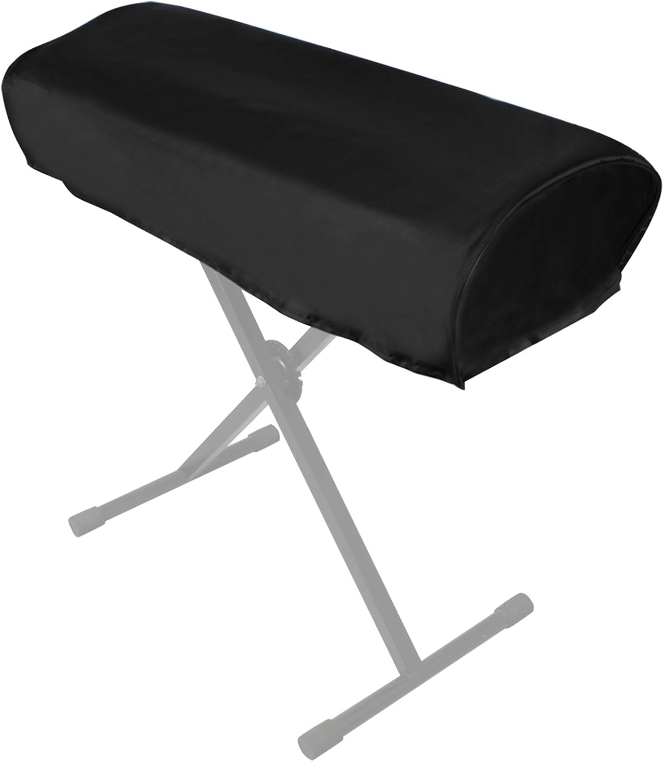 RAYWE 61-Key Piano Keyboard Dust Cover Water-Resistant Canvas Material Foldable Black Electronic Piano Accessories image number 6