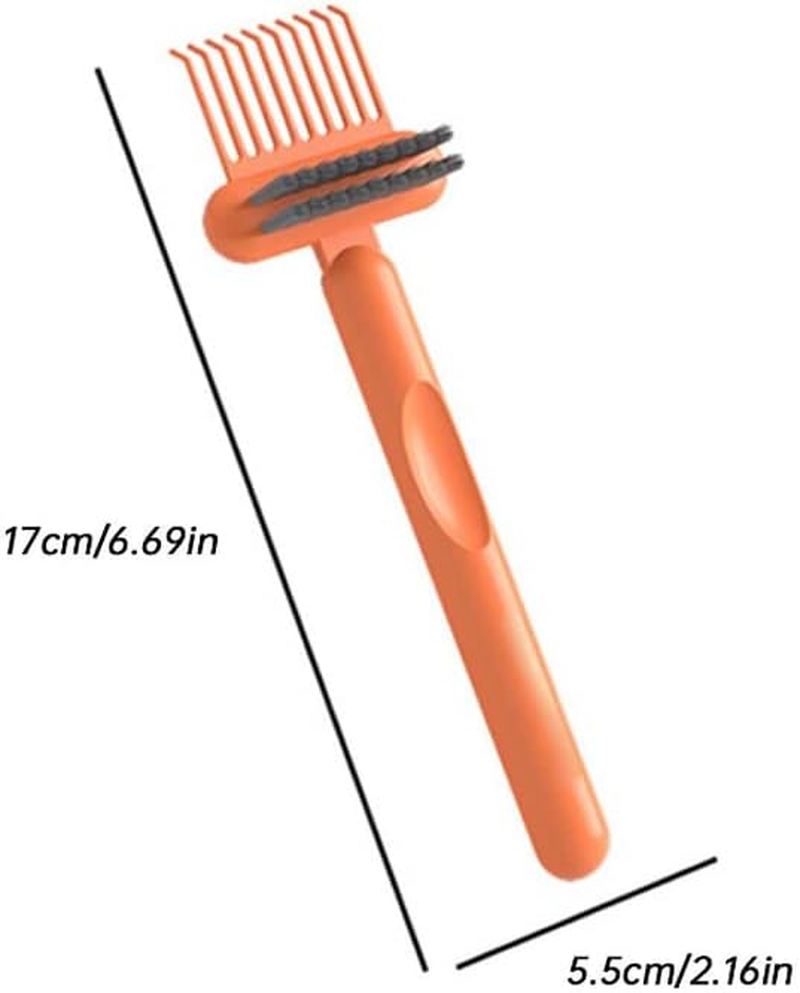 IKAAR 2Pcs Hair Brush Cleaner Hair Brush Cleaning Tool 2 in 1 Quick Hair, Dust & Lint Remover Tool for Home and Salon Use image number 6