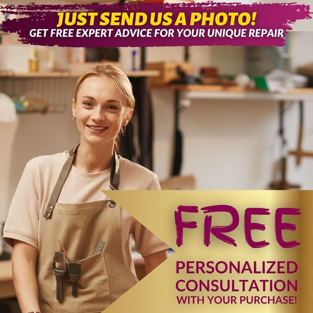 Coconix Leather & Vinyl Repair Kit - Black & Gray | Fix Tears, Holes, Scratches, and Peeling on Leather and Vinyl Furniture, Car Seats, and Jackets | Easy Application with Customizable Colors image number 1