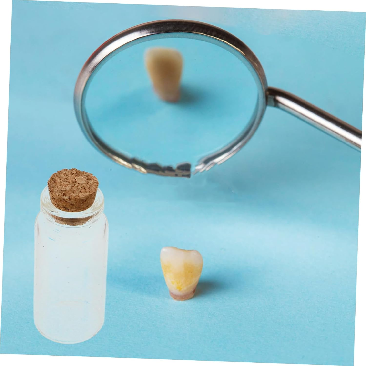 Baby Keepsake Box Set First Tooth and Fetal Hair Storage Bottles, Wooden Umbilical Cord Souvenir Collection Case, Diy Newborn Memory Keepsake for Infant Hair and Teeth Preservation image number 2