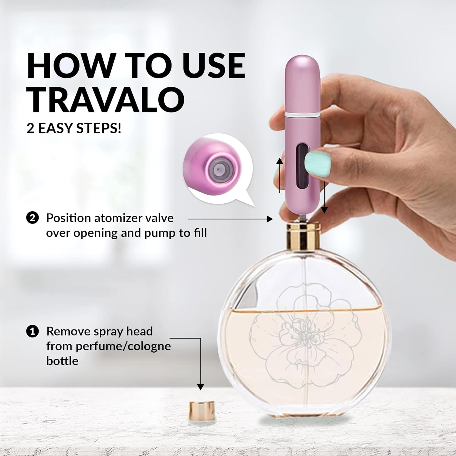 Perfume Atomiser by Travalo Lux Gold 5Ml image number 3