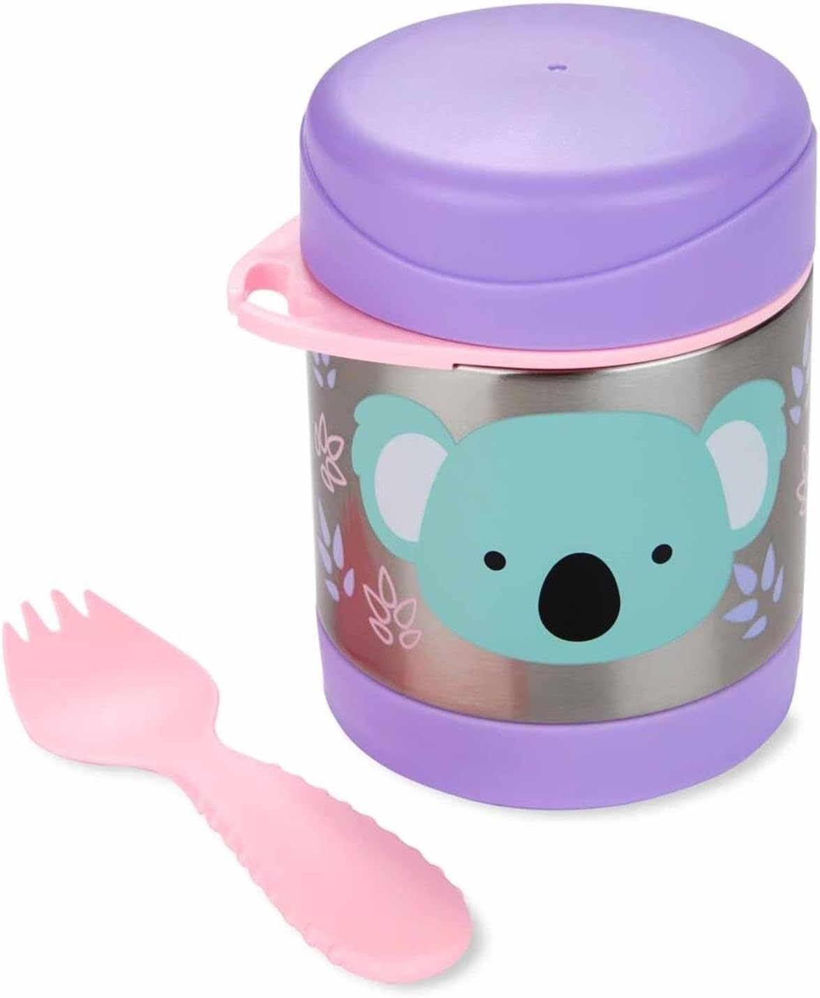 Skip Hop Baby Snack Cup with Lid - Insulated Toddler Food Container for Kids - No-Spill Baby Snack Cups for Travel, Bpa-Free Baby Food Storage Container with Handle - Pug Design