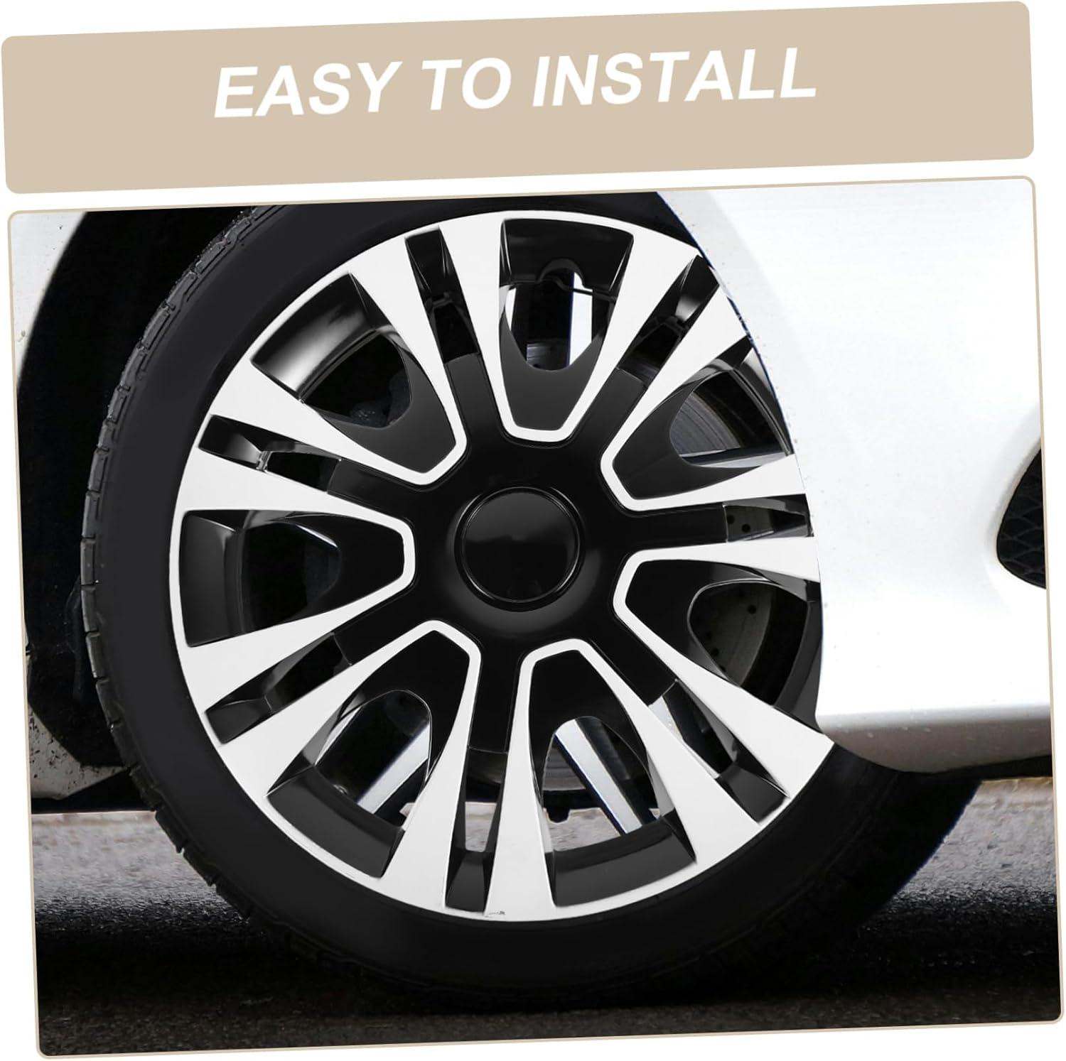 SOLUSTRE Wheel Cap Hub Cover Car Wheel Tire Hubcap Replacement for Semi Truck Trailer image number 3