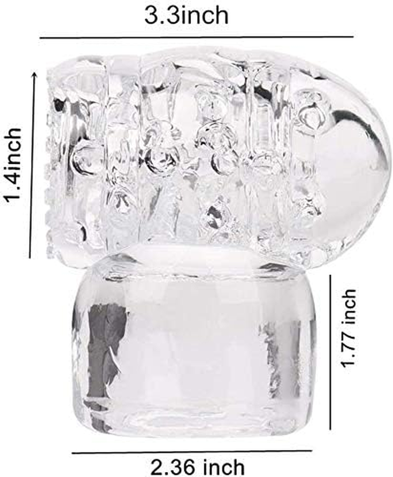 3 Pcs Nuhui Standard Magic Wand Attachments Accessories Headgear Men'S Training Toys Adult Tools,Improve Life Quality,Wand Hole Inner Dia 2",From US image number 2