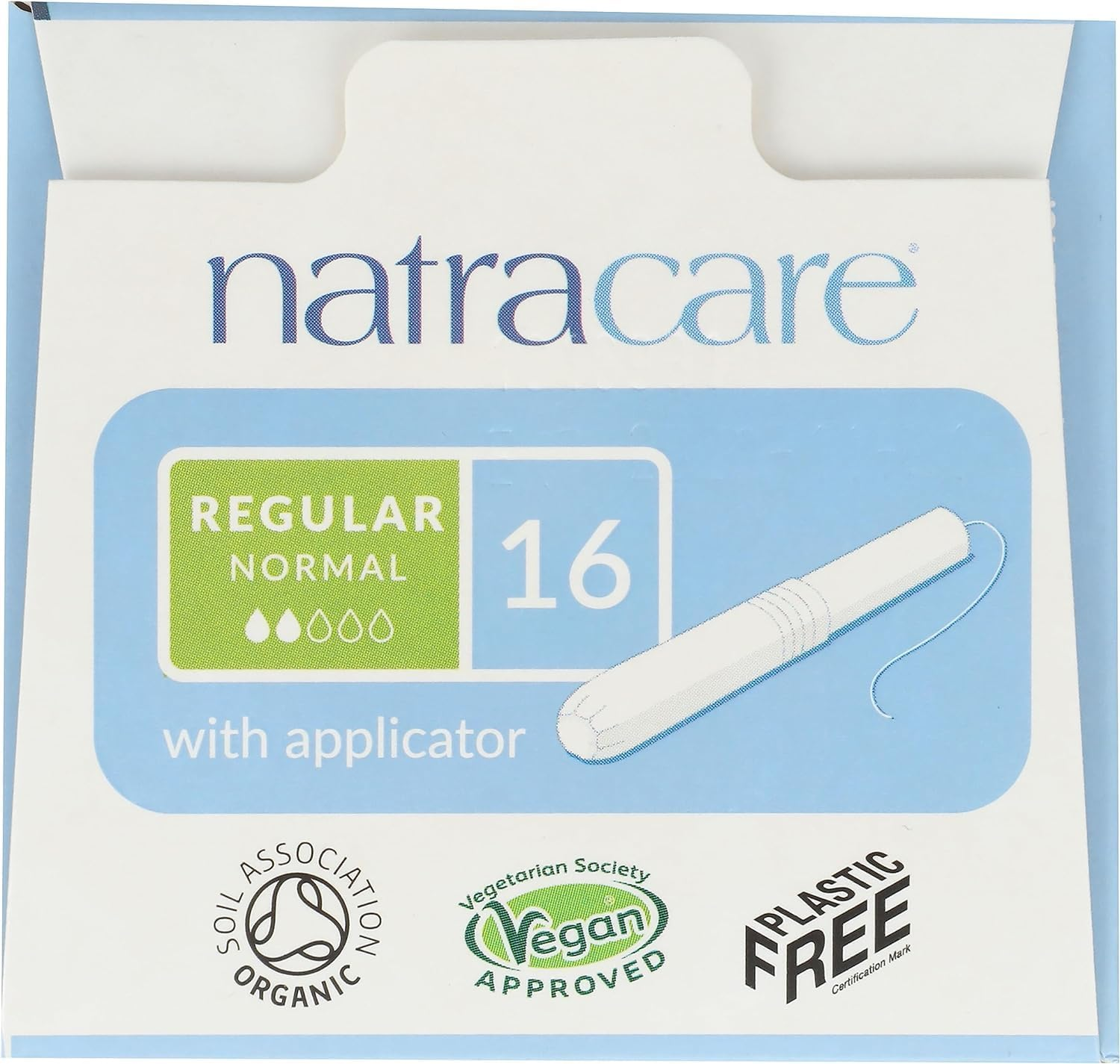 Natracare Tampons Regular with Applicator, 2 Pack image number 3
