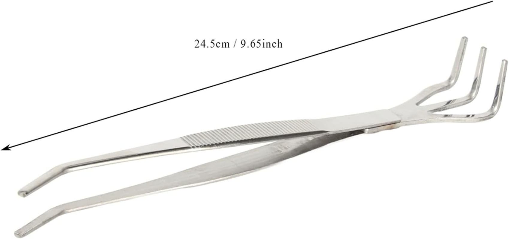 Bonsai Tool Made of Stainless Steel, 2-In-1 Root Rake Tweezers for Gardening, Ergonomic Design, Safe and Easy to Use