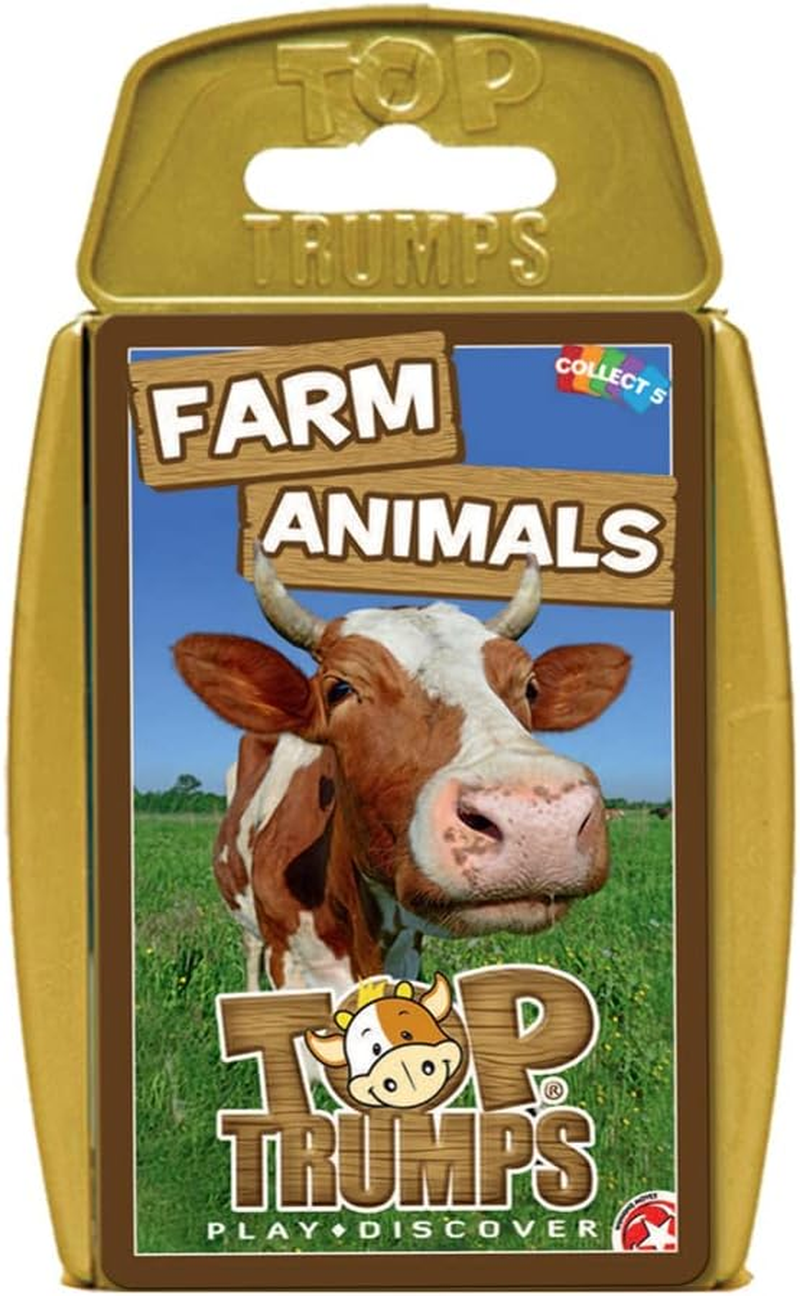Winning Moves WMA Top Trumps Farm Animals Board Game image number 3