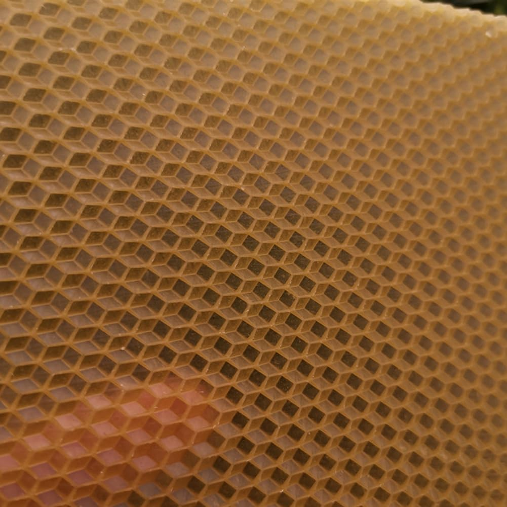 30Pcs Bee Hive Foundation Sheets, Deep Beeswax Foundation Sheets for Bee Frames Beekeeping Tool 41.5X19.5Cm image number 4