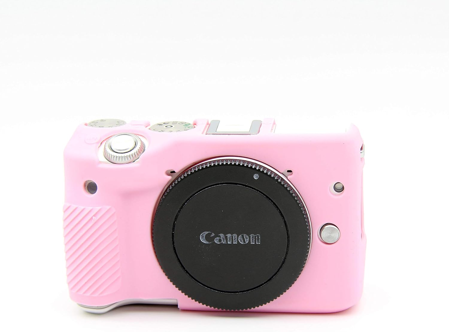 Case for  EOS M3, Anti-Scratch Soft Silicone Housing Protective Cover Protector Skin For EOS M3 Digital Camera (Pink) image number 1