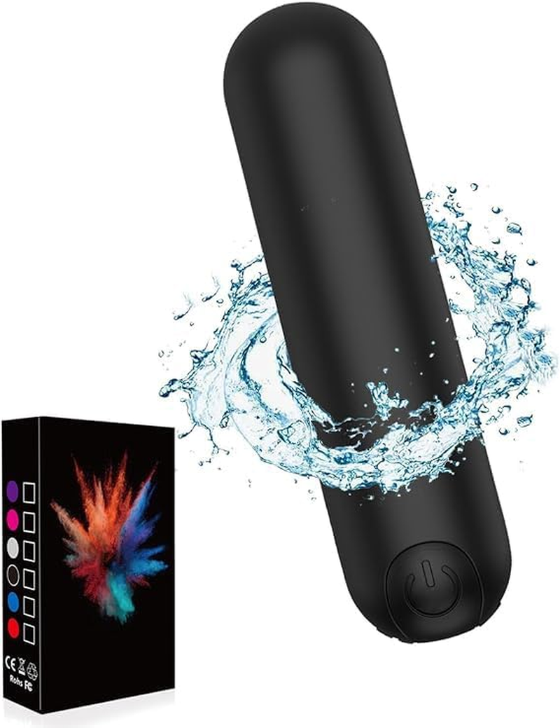 Black Silicone Mini Bullet Vibee - 10 Modes Rechargeable Bullet Waterproof -Toys for Women Men Adult image number 5