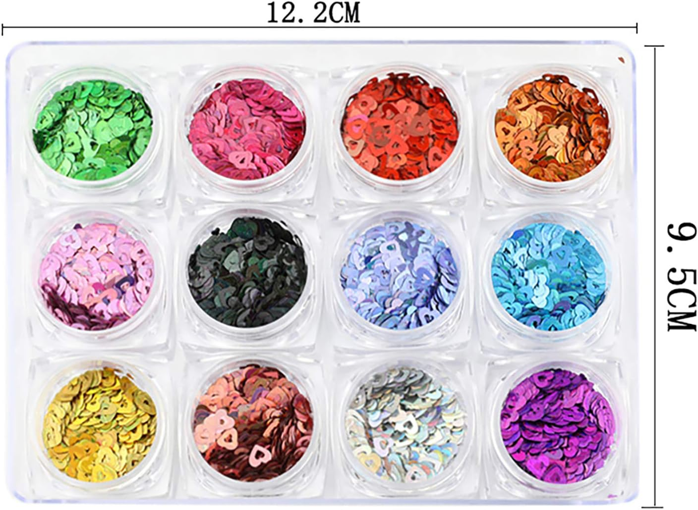 1 Set Glitter Powder Patch Special-Shaped Sequins Sparkles Maple Leaves image number 2