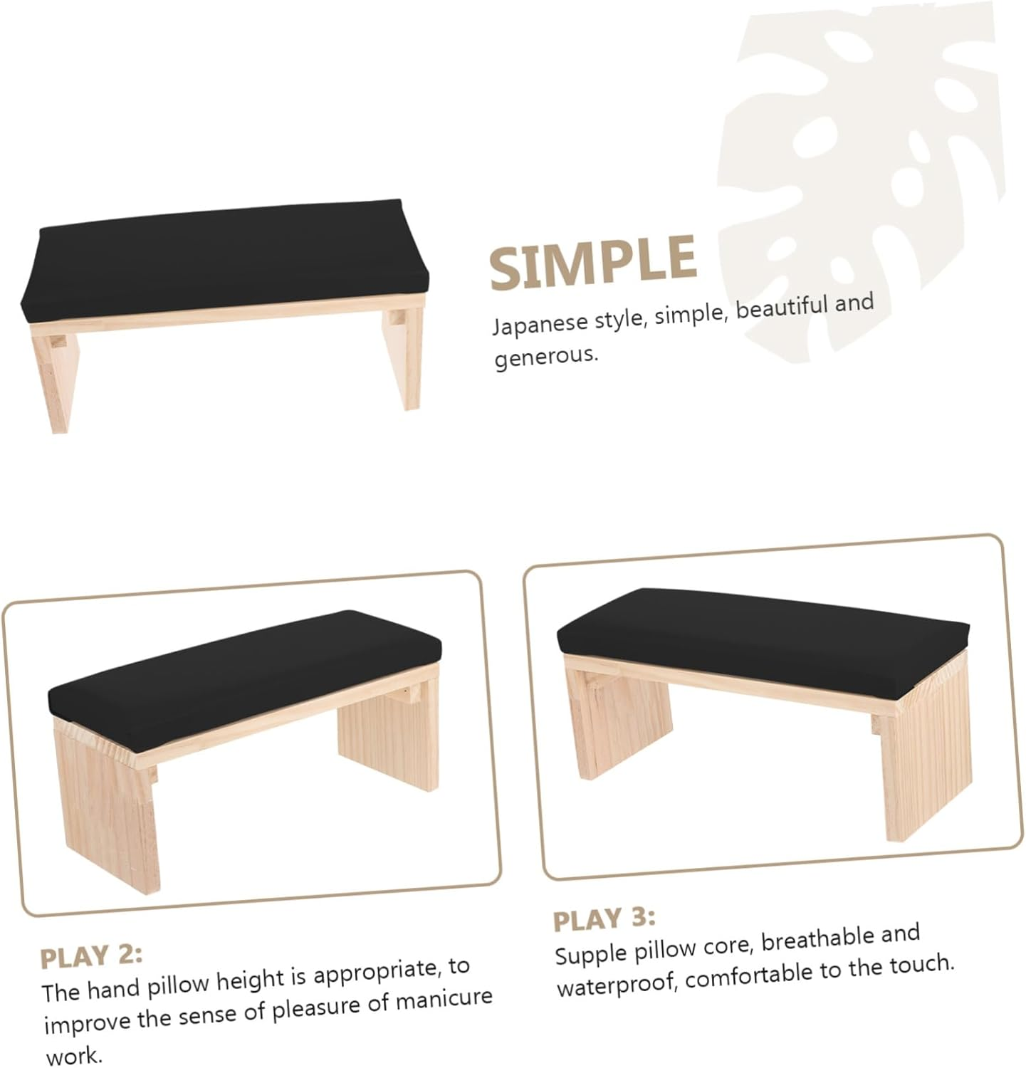 WEKADRIN Manicure Pedicure Nail Arm Rest Pillow Salon Nail Art Hand Support Wrist Pillow for Tech image number 4