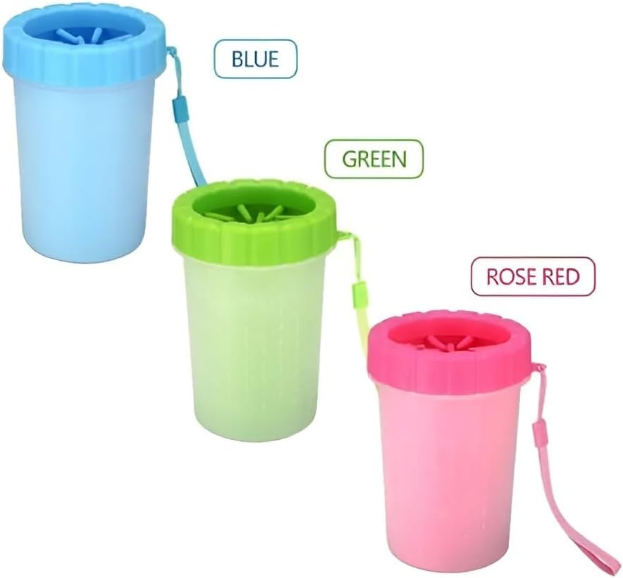 Ezonedeal Dog Paw Cleaner Cup - Portable Paw Cleaner for Dogs, Silicone Dog Foot Washer Brush 360 Degree Soft Claws Dog Paw Washer Cup Removable Washable - Dog Feet Cleaner (Blue) image number 1