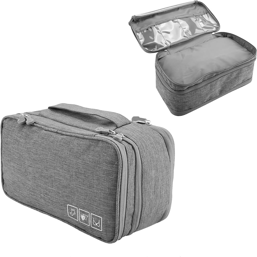 Uadme Multifunctional Waterproof Storage Bag for Data Cable Electronic Storage Travel Storage Bag Underwear Multi-Layer Packaging Storage Bag image number 6