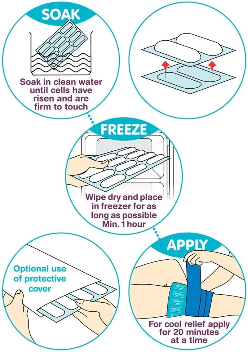 Medichill Cool Cubes, Reusable Multi-Purpose Cold Compress (Large 22X13Cm) (10) image number 3