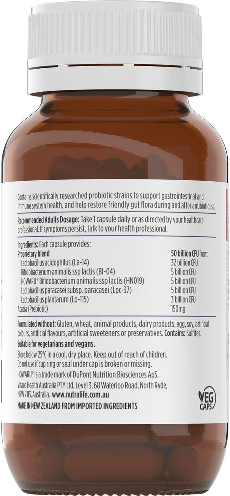 Nutra-Life Probiotica High Potency 50 Billion 50C image number 1