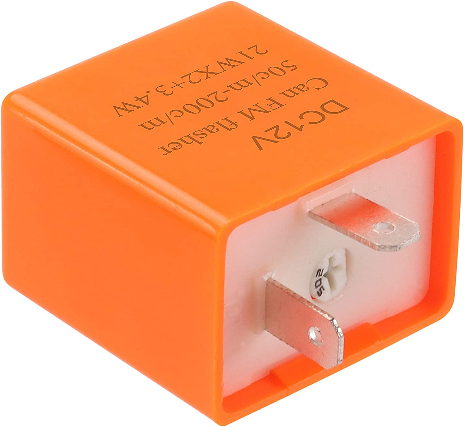 Kinstecks 2Pin Flasher Relay Speed Adjustable 12V Motorcycle Indicators LED Light Flasher for Motorcycle LED Indicators Turn Signal Light image number 1