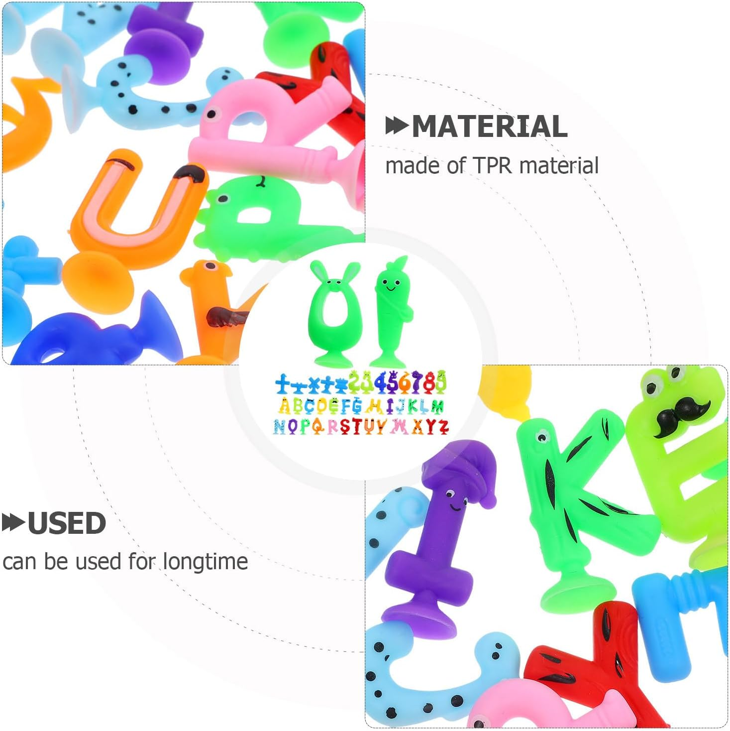 Vaguelly 1 Set Letter Bath Plaything Spelling Children Educational Letters Toys Suction Letter Toys Learning Family Game For image number 6