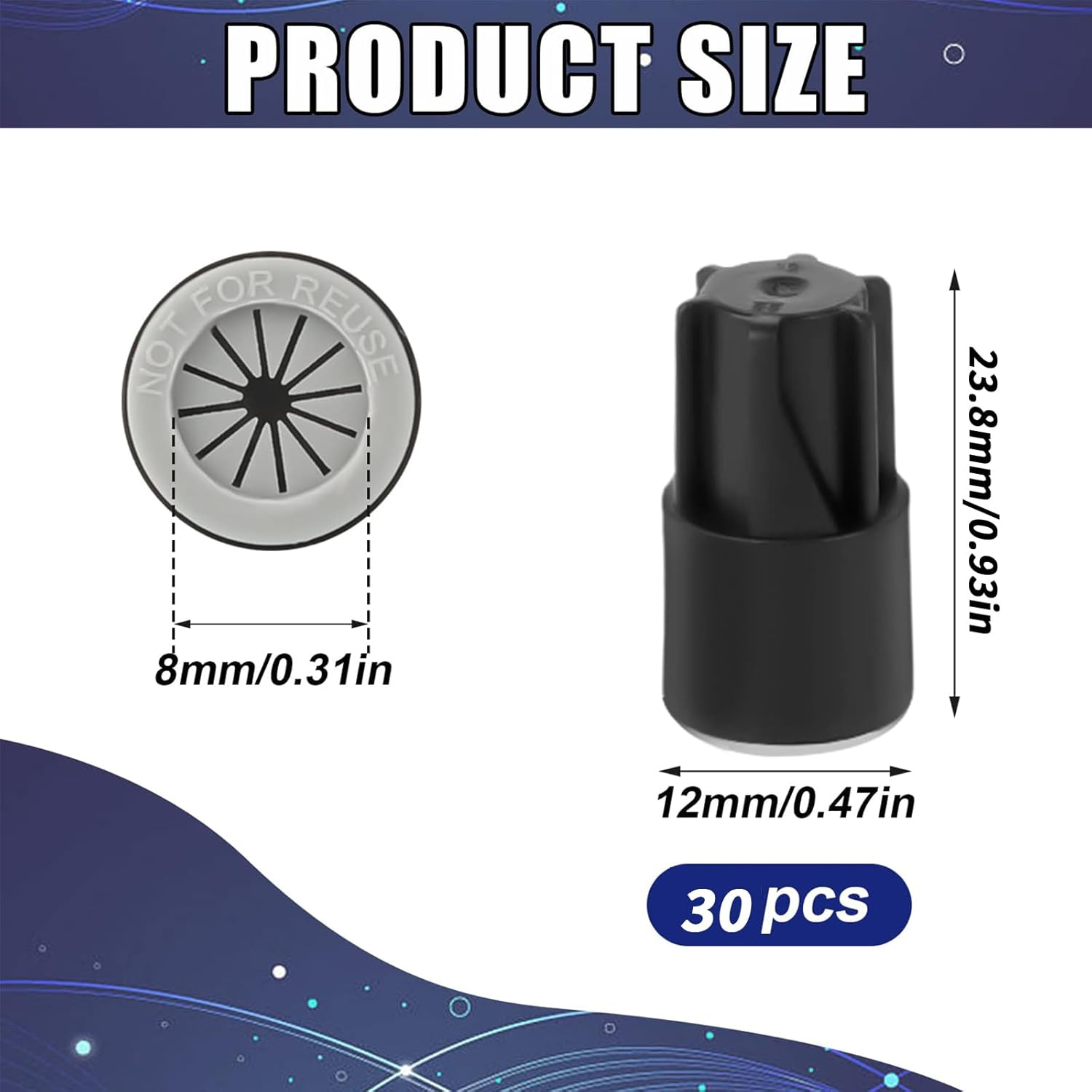 Snokay 30 PCS Waterproof Wire Connectors, Outdoor Electrical Cable Terminal Twist Nuts Cap, for Wet Location Installation, Landscape Lights, Irrigation Valves, Black image number 2