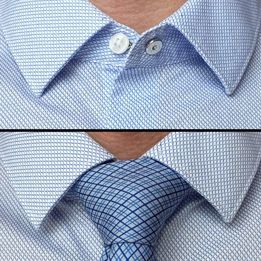 Metal Collar Neck Sleeve Extenders Wonder Button for Men'S and Boys&rsquo; Shirts Dress Comfortable and Stretchy Collar Size Expander