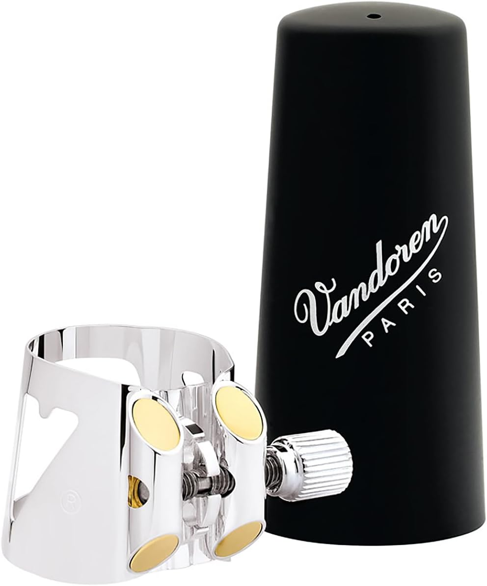 Vandoren Optimum Ligature and Plastic Cap for Alto Saxophone Gilded, Golden image number 6