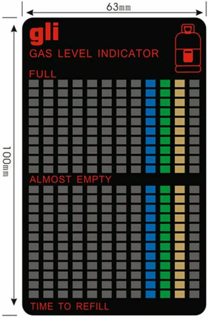 2PCS Magnetic Gas Tank Level Indicator Bottle Magnet Gauge BBQ Camping Outdoor image number 2