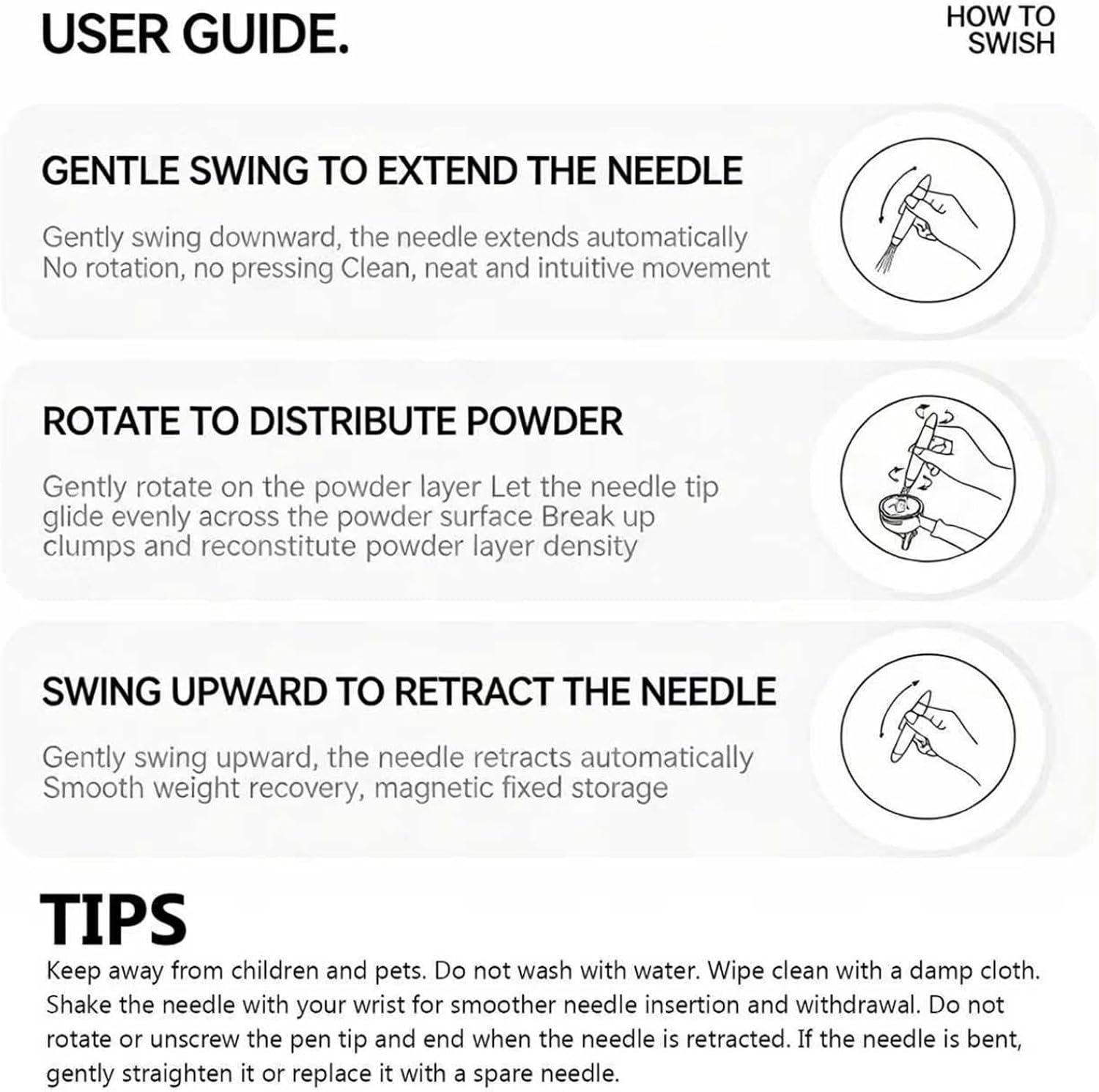 WDT Espresso Distribution Tool, 0.4Mm * 6 Needle Coffee Stirrer, with 6 Replaceable Needles & Aluminum Alloy Base, Magnetic Structure, Coffee Machine Accessories for Barista image number 2