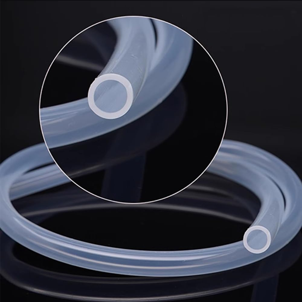 Silicone Tubing 8Mm ID X 10Mm OD Food Grade High-Temperature Pure Silicone Hose Tube Clear Pipe for Home Brewing Air and Liquid Transfer (Length 2 Meter)