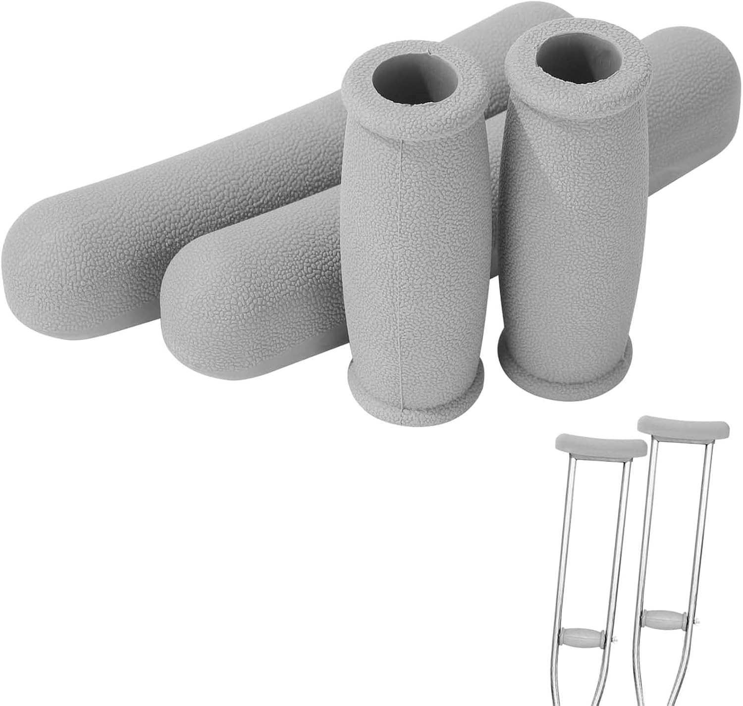 4 Pack Replacement Crutch Pads,Universal under Arm Soft Cushioned Covers for Crutches Accessories,Fits Standard Aluminum Crutches
