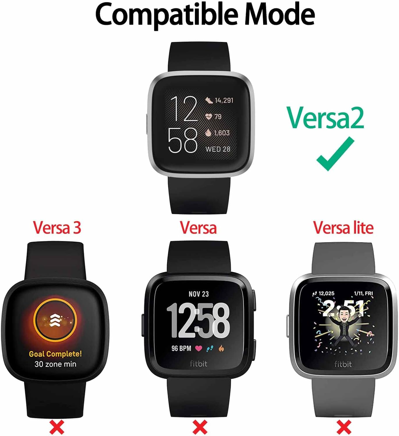 96CM Long Magnetic Charger for Fitbit Versa 2 Charger Only, 96Cm/3.3Ft Cord USB Charging Cable Dock for Fitbit Versa 2 Smartwatch Accessories image number 4