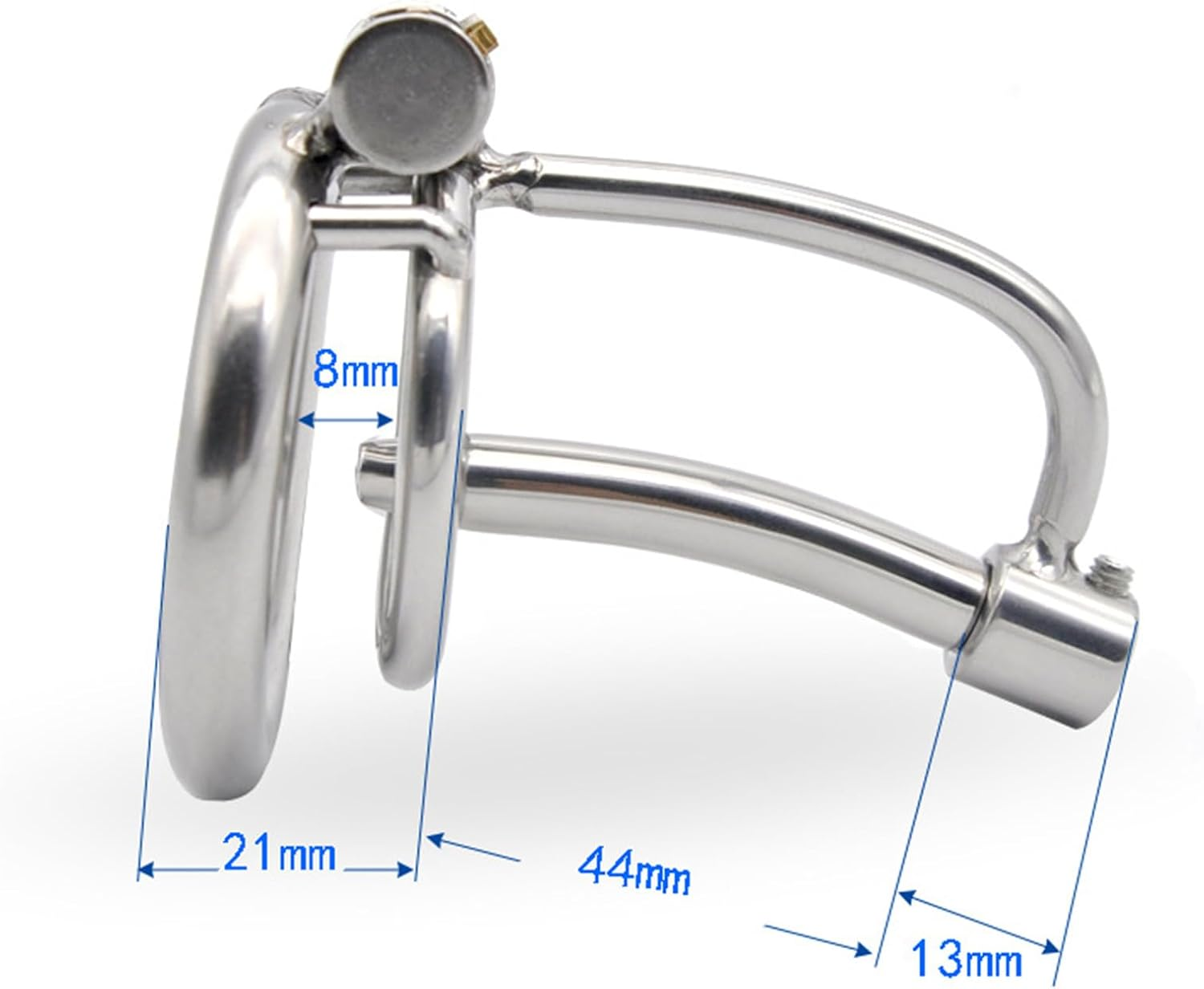 Male Chastity Cage Stainless Steel Chastity Lock with Breathable Design - Keep It Safe and Comfortable 50Mm image number 6