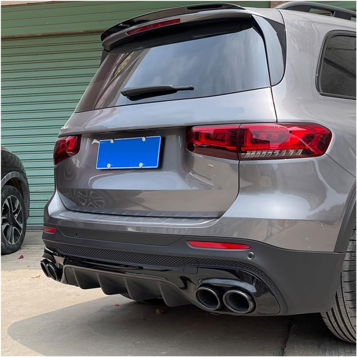 Muffler Air Vent Tailpipe Rear Muffler Exhaust Tips Pipe W/Bracket Trim Part Compatible with Mercedes Benz 2020 2021 2022 GLB250 GLB35 AMG Sport image number 3