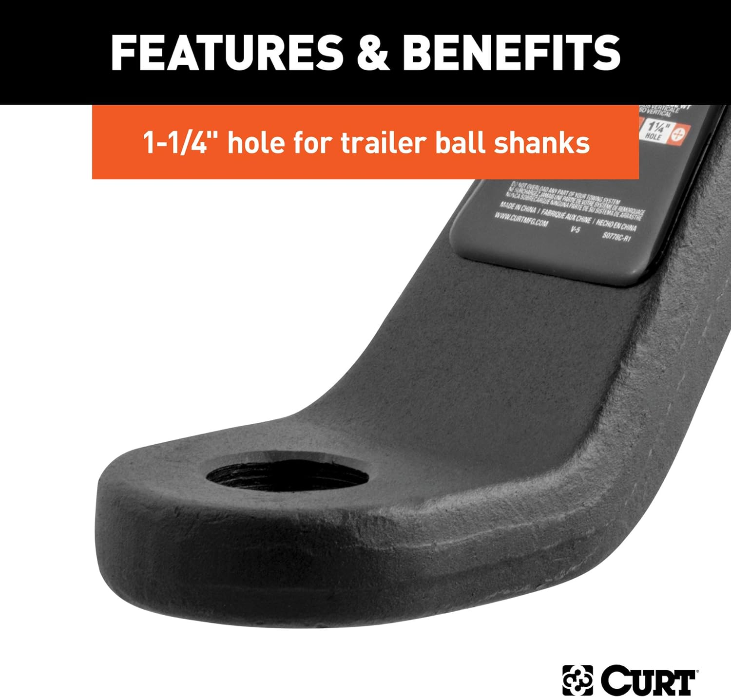 CURT 45340 Forged Ball Mount image number 3