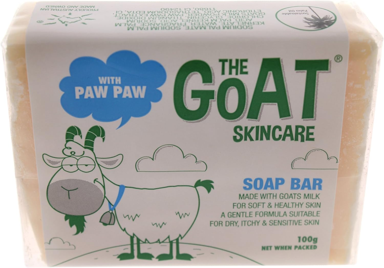 The Goat Skincare Soap Bar with Paw Paw 100G