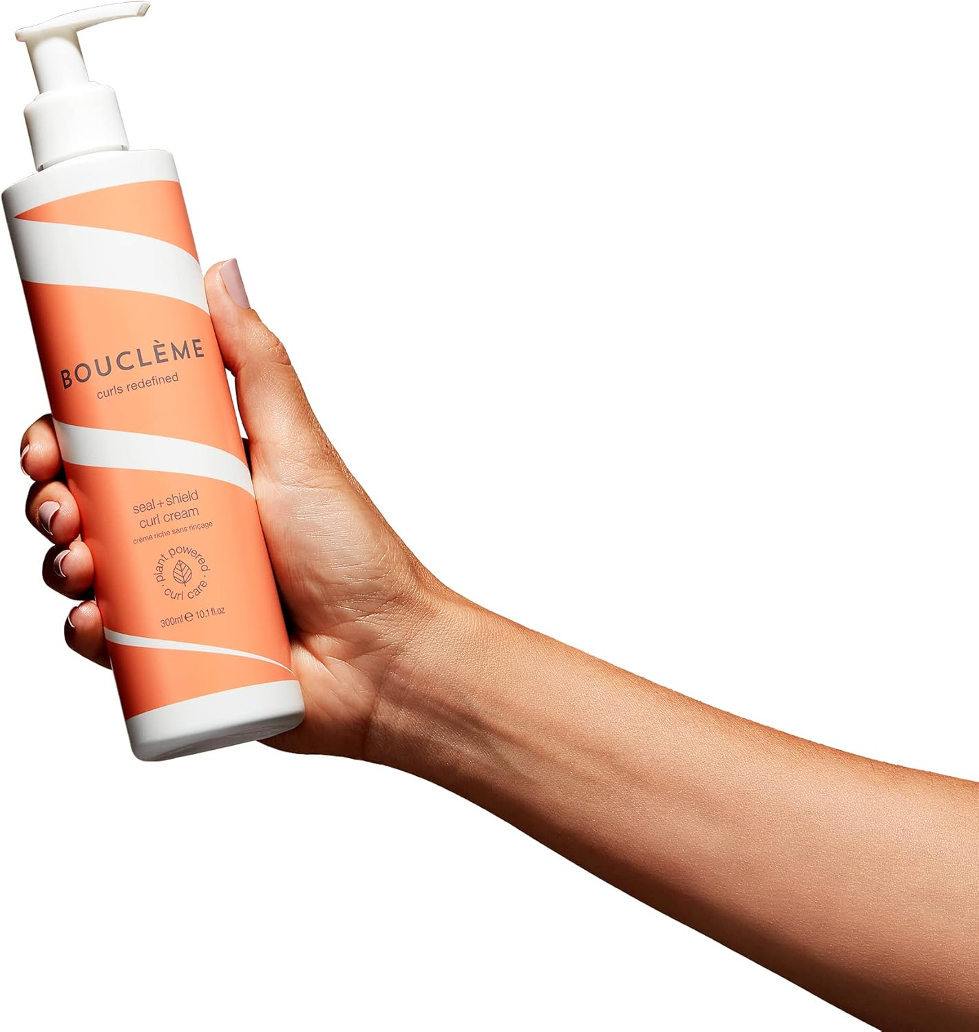 Boucl&egrave;me Seal + Shield Curl Cream - Light Curl Cream to Protect against Moisture - 96.98% Natural Ingredients and Vegan - 300Ml White image number 4