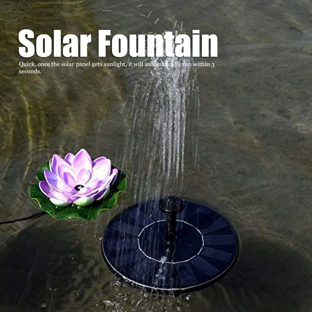 7V Water Fountain Pump with Quick Automatic Running, Strong and Durable ABS Construction, Suitable for Bird Baths and Fish Pools, Outdoor Garden Decoration image number 1