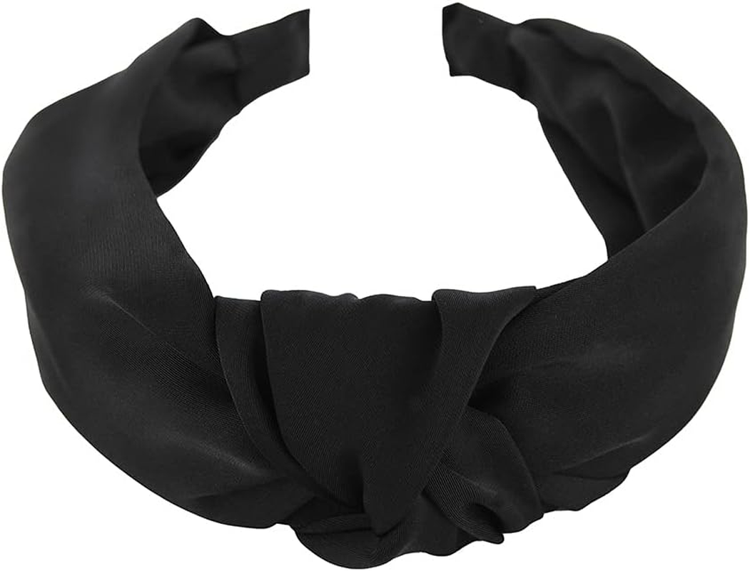 Axy Headband with Knot and Satin Covered Vintage Beautiful Headband Hair Accessories Women'S Headband HR35A (Green)