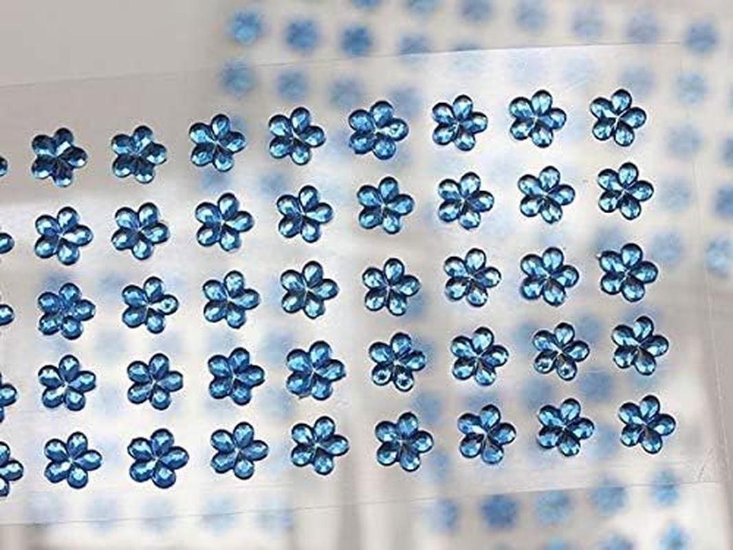 6Mm Crystal LQ01 Square Self Adhesive Acrylic Rhinestones Plastic Face Gems Stick on Body Jewels for DIY Cards and Invitations Crafts Bling Sticker - 5 Sheets - 250PCS