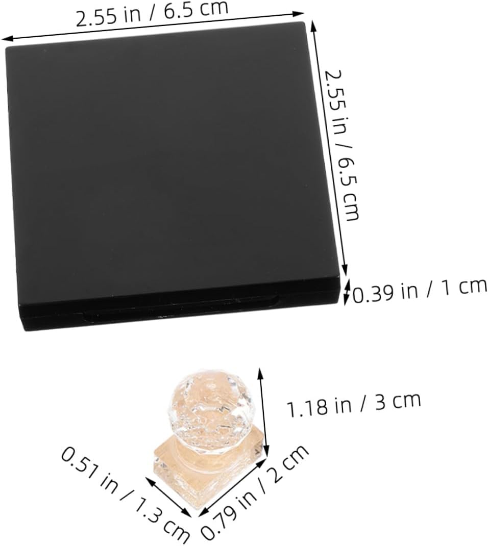 2 Sets DIY Refillable Empty Makeup Palette with Integrated Brush Slot Lipstick and Eyeshadow Container for Custom Blusher Storage image number 3