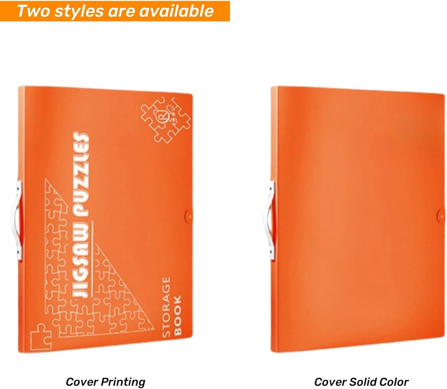 Large Puzzle Storage Folder 1000-Piece Puzzle Storage Keeper with 10/20 Pages Side Insertion Puzzle Organizer Album Saver for Valentine Day Gift (Black1,20Pages) image number 3