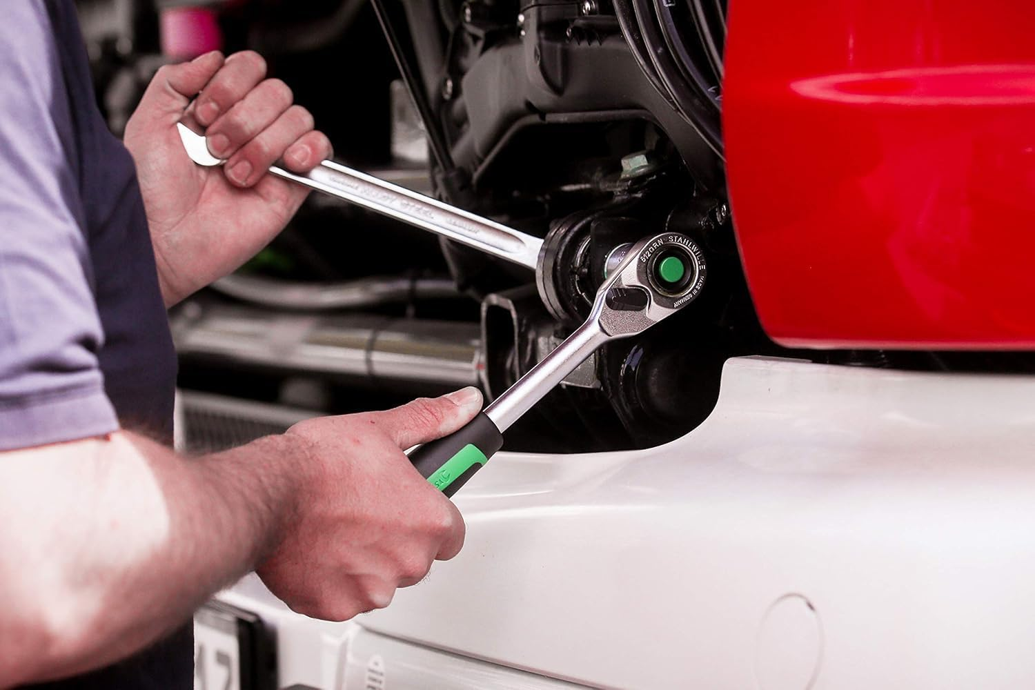 Stahlwille Open-Box Long Combination Spanner Set, 14/10 Size