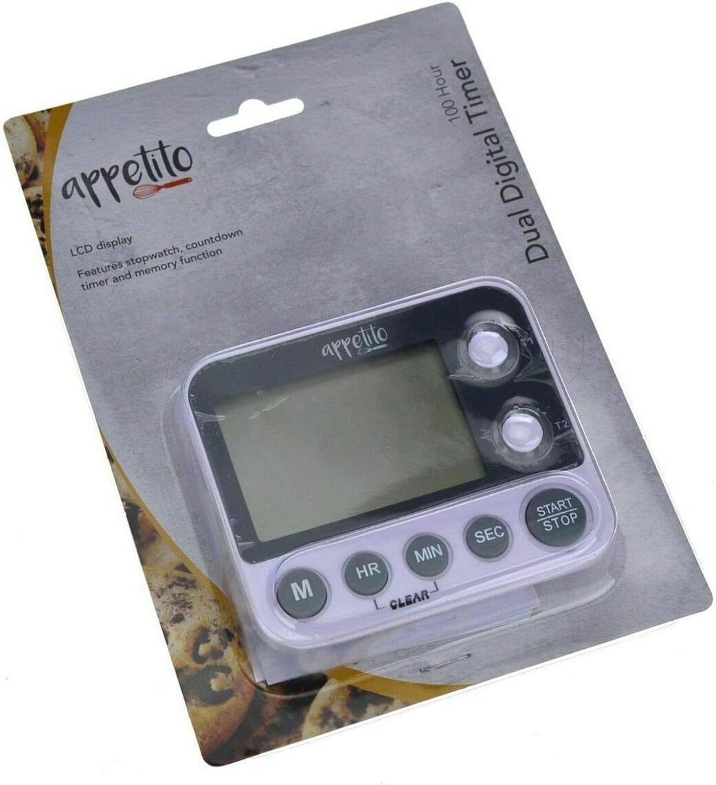 Appetito Dual Digital Timer - 100 Hours image number 2