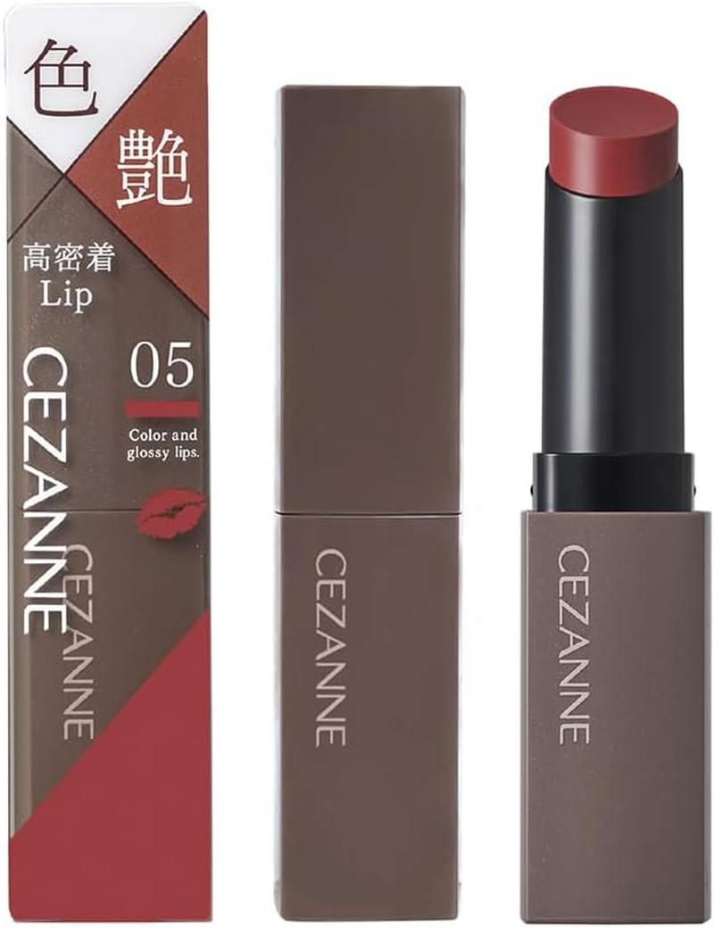 Cezanne Lip Color Shield 01, Figure Brown, 0.1 Oz (3.7 G), Gel Membrane Lips, Beautiful Color, Hard to Fall Off
