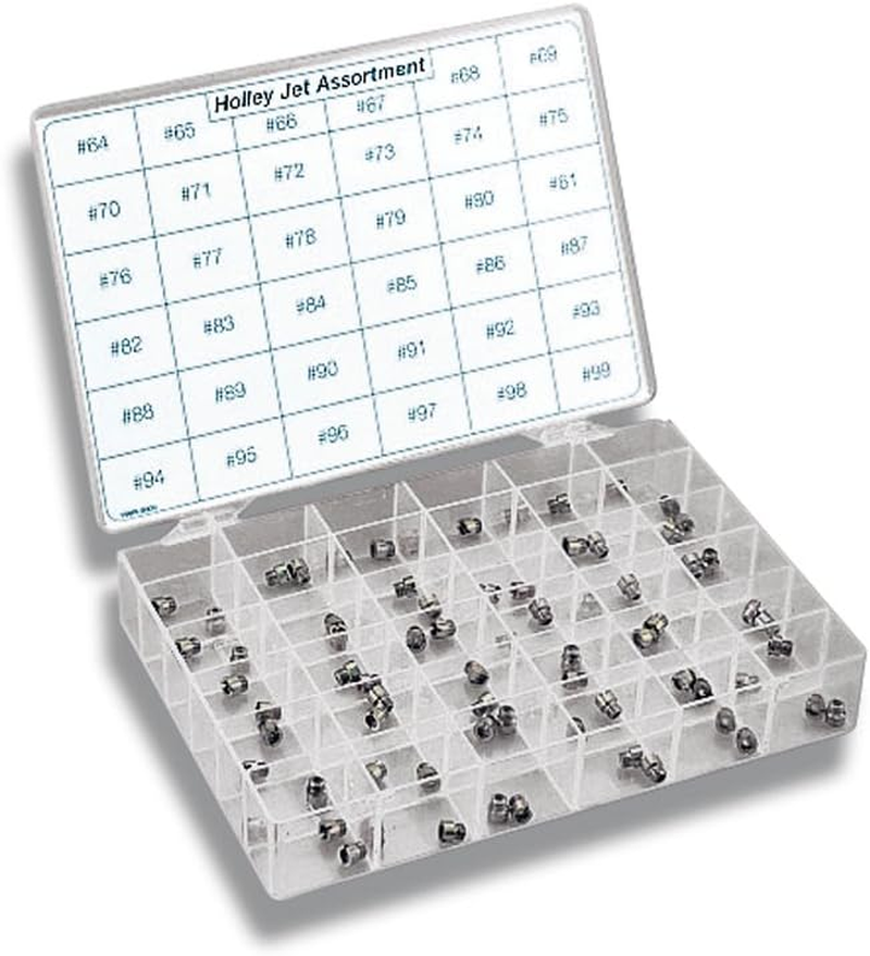 Holley Carburettor Jets Gasoline Brass 1/4 In.-32 Sizes 64-99 Two of Each Size Kit