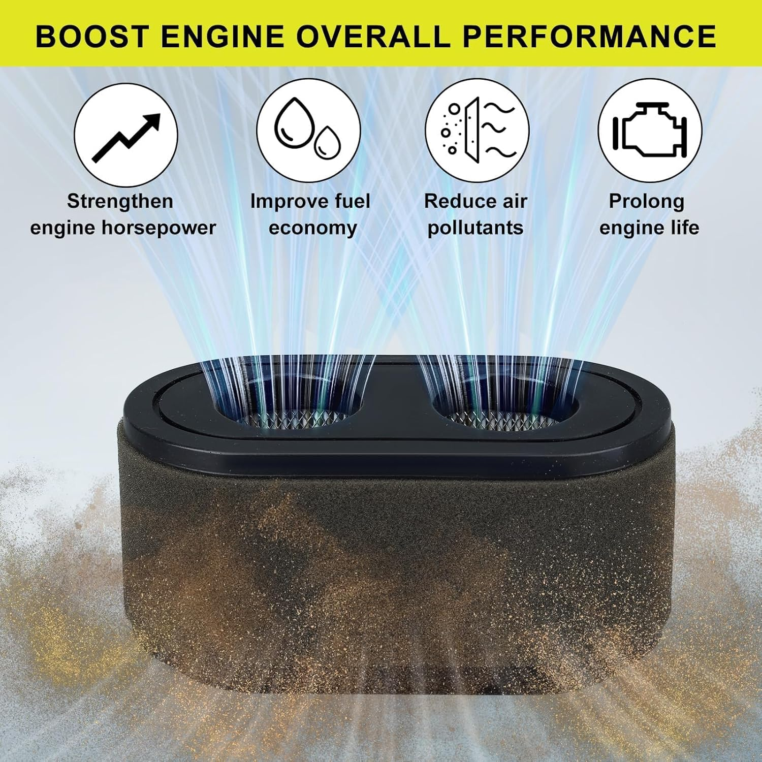 Butom Air Filter Tune up Kit for Toro 50" 42'' Timecutter SS SW SWX with V-Twin Engine image number 2