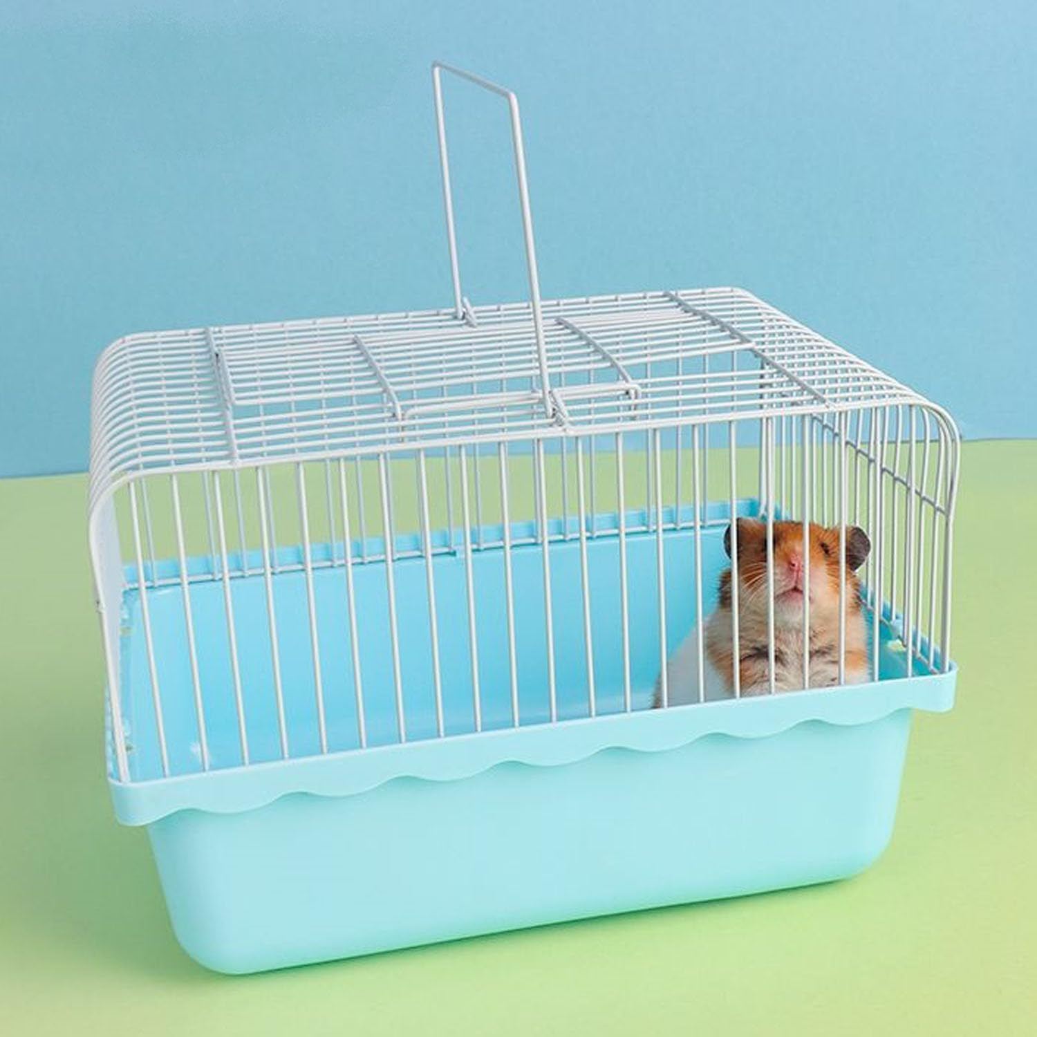 Mtxorvix Adventure-Ready ABS Bird Travel Carrier - Leak-Proof Portable Cage Feeder for Parakeets, Lovebirds & Finches, Compact Collapsible Design with Quick-Clean Tray & Perch Guards (S) image number 3